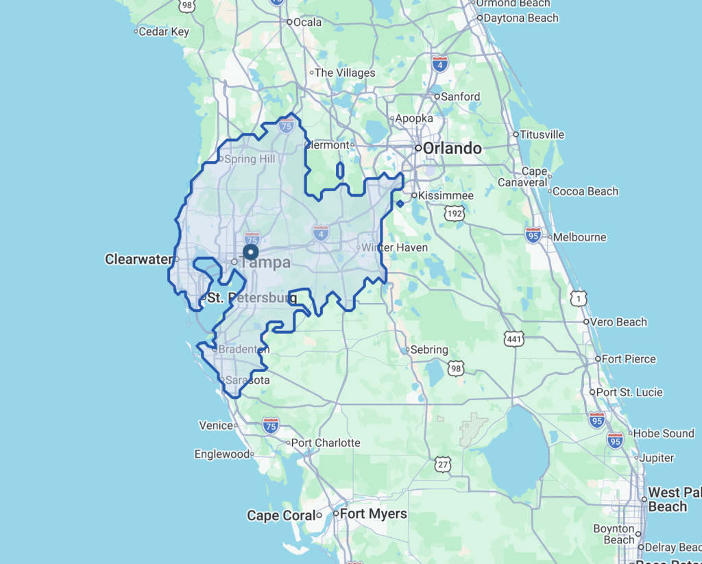 Tampa Location Map